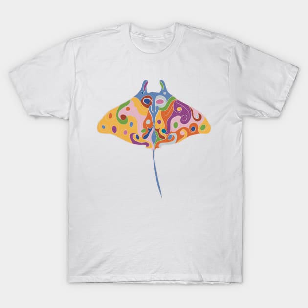 Stingray 1 T-Shirt by Abstract Scribbler